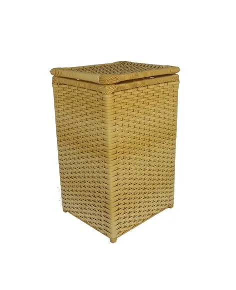 Cesto Roupa Sintético Bananeira 40x30x60