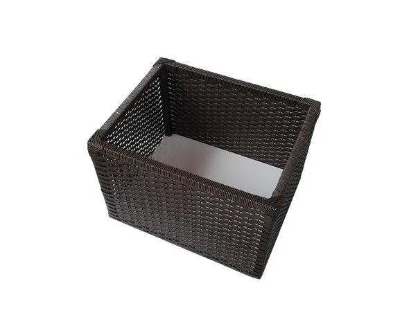 Kit 2 Cestos Vime Sintético Argila - foto 3