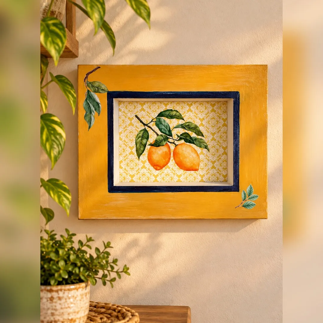 Quadrinho limão siciliano - artesanato de Podentrar