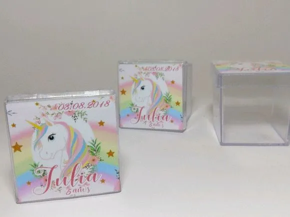 Caixinha Acrílica Unicórnio Personalizada - foto 2