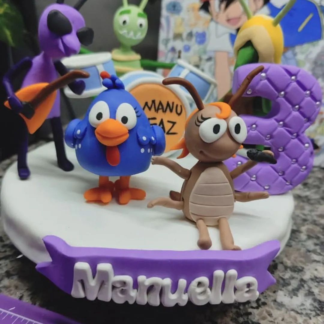 Vela de Biscuit Galinha Pintadinha - foto 2