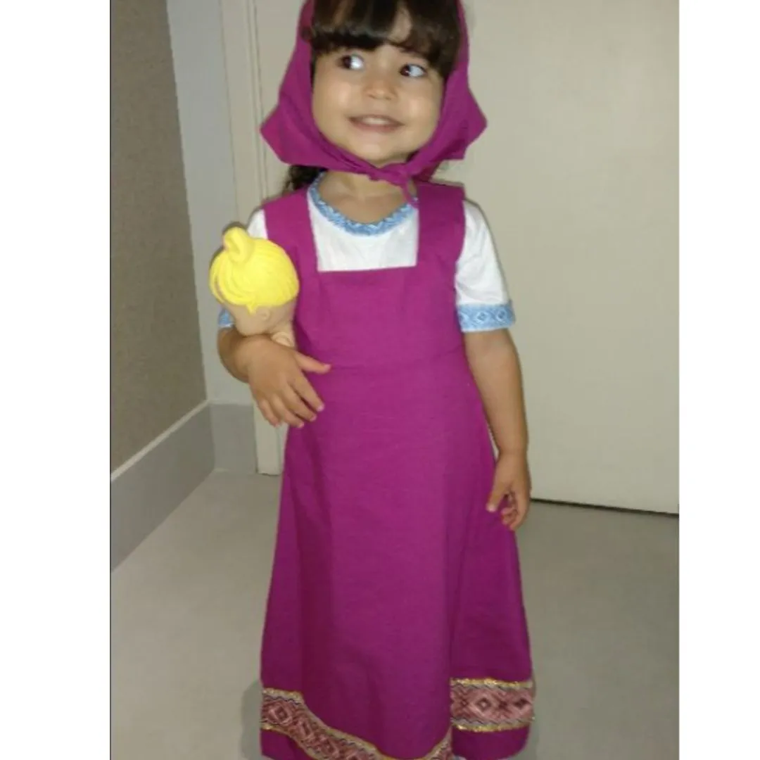Vestido Infantil Masha - artesanato de Ateliê JMN