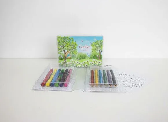 Estojinho de Pintura - Jardim Encantado Personalizado - artesanato feito à mão por Mi Papelaria Criativa
