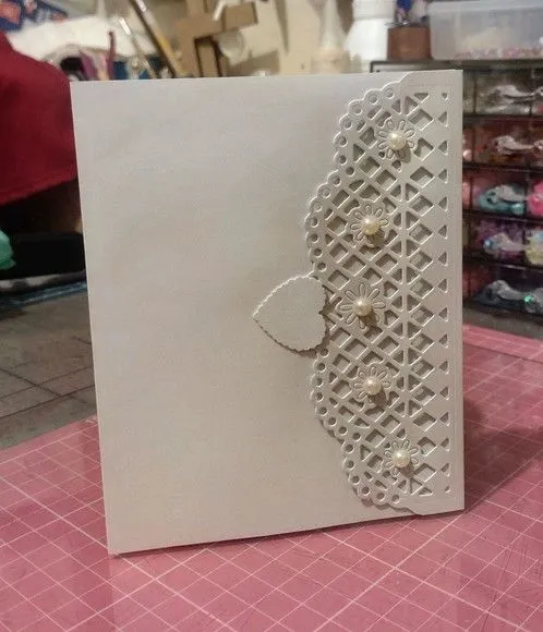 Convite de Casamento Pureza em Pérolas