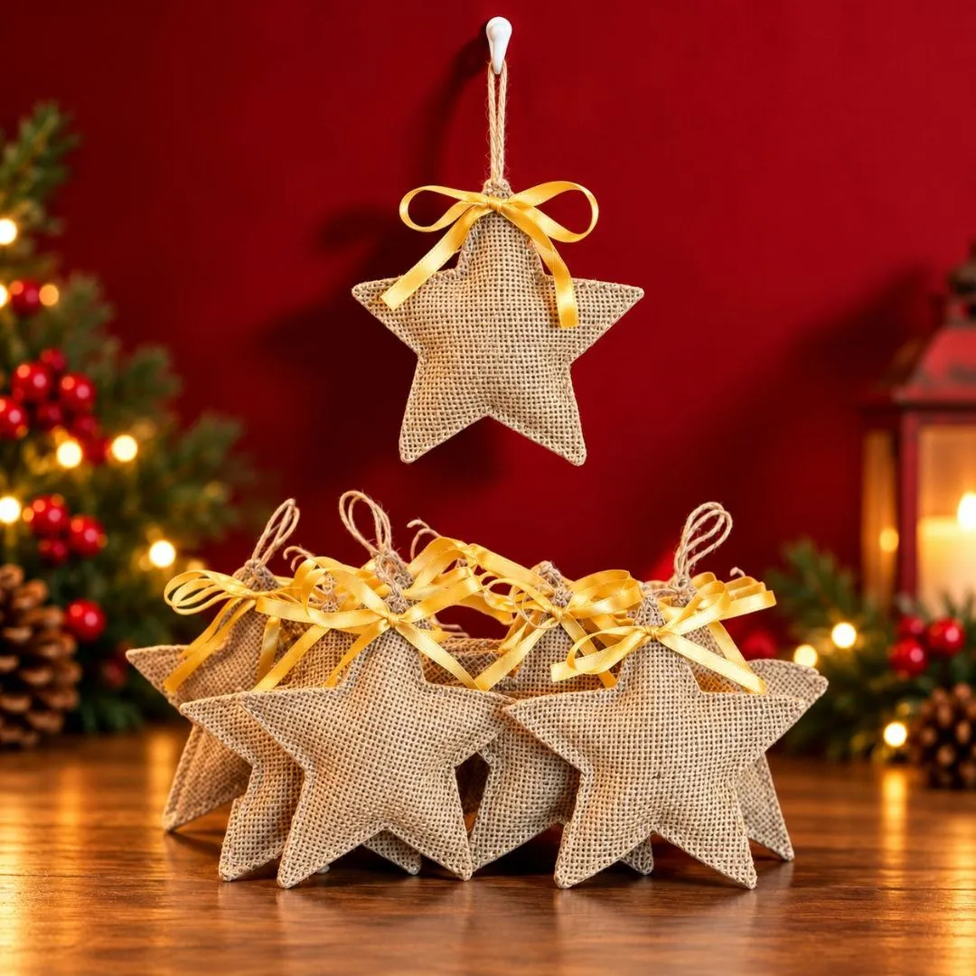 Pingentes de Natal - Juta Natural com Enchimento - Lembrancinha e Brinde - foto 6