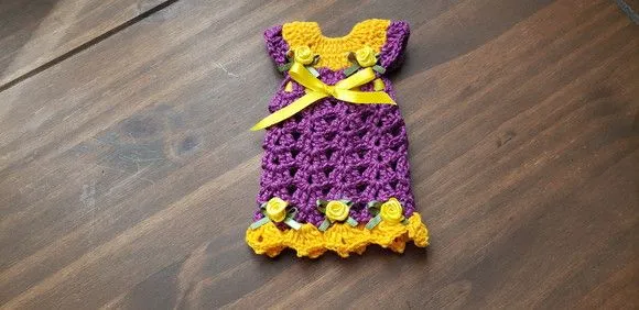 Capa para Adoçante Vestidinho Amarelo com Uva - foto 5