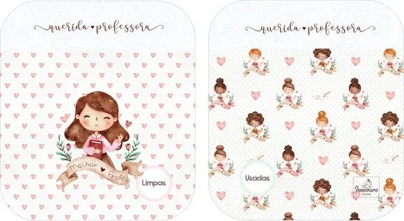 Case porta máscaras dupla face - Professora - foto 4