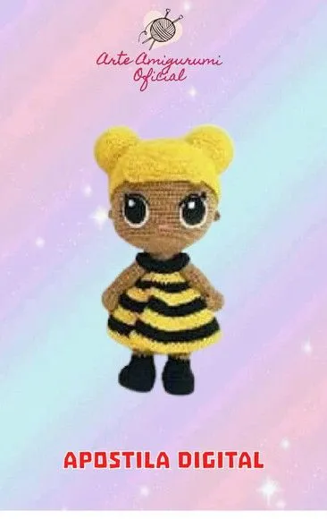 Receita Lol Abelha Rainha Amigurumi - artesanato feito à mão por Arte Amigurumi Oficial