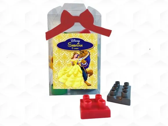 Bloco de Montar Bela e a Fera Personalizada - artesanato feito à mão por creativitybynina
