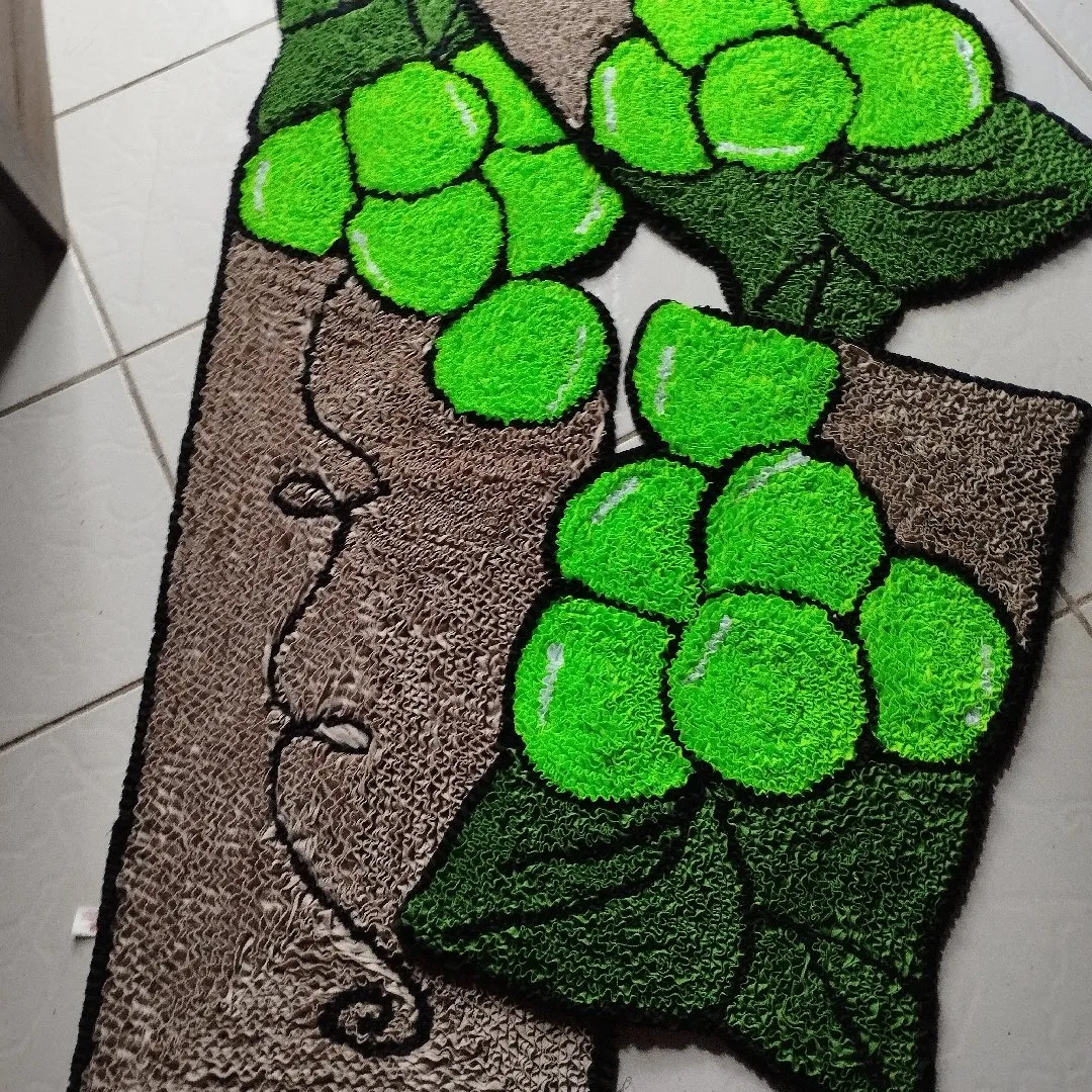 jogos de tapetes de banheiro e  de cozinha frufru - foto 2
