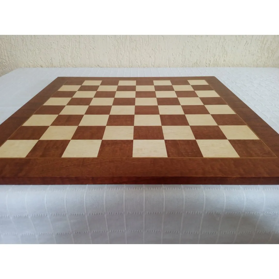 Tabuleiro de Xadrez Tradicional Sapele Pomele Extra Grande