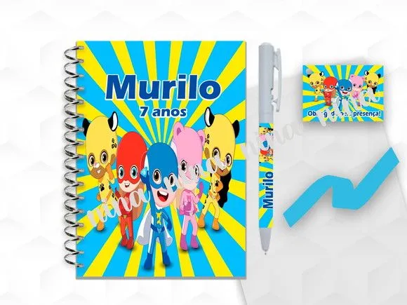 Bloquinho Grande com Caneta Lucas Neto Personalizada - artesanato feito à mão por creativitybynina