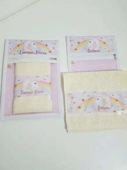 Kit escolar Unicórnio - feito à mão por Innovare Studio