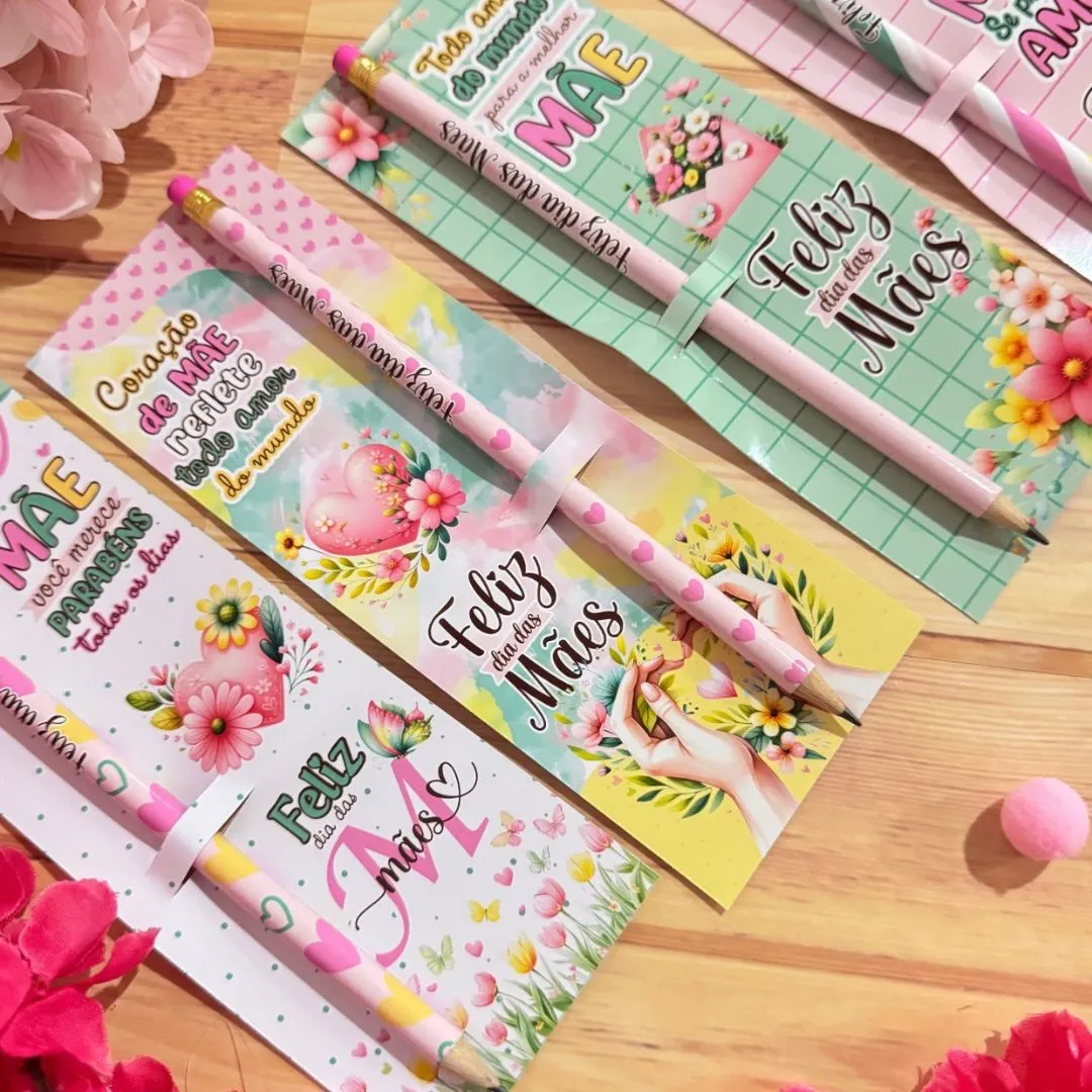 10 Lápis + Card Personalizado para o Dia das Mães - foto 4
