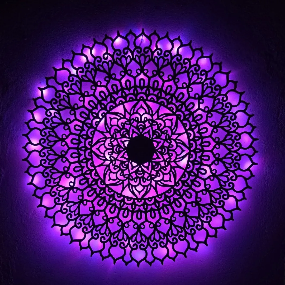Mandala Lótus Iluminada c/ cromoterapia