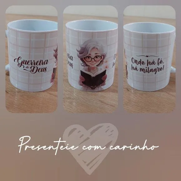 Caneca Personalizada Mulher - artesanato feito à mão por Innovare Studio