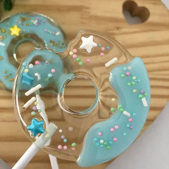Donuts Azul - feito à mão por Lollipops Cristal