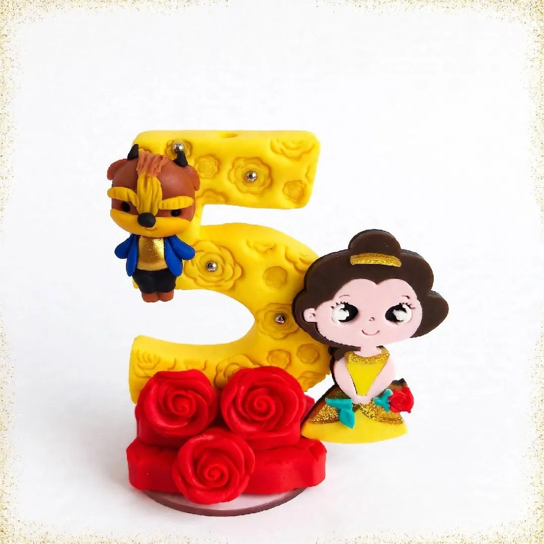 Vela Bela Ea Fera Personalizada em Biscuit - foto 3