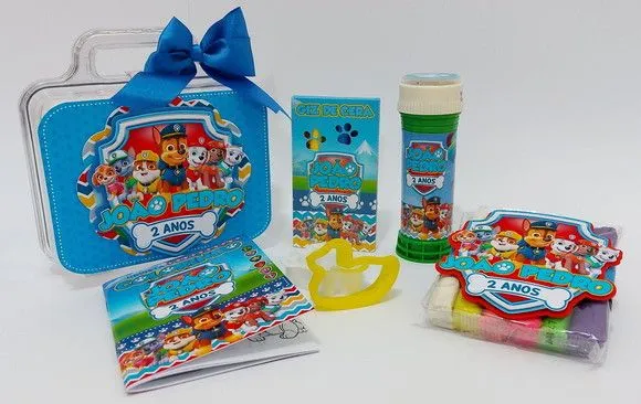 Maleta Patrulha Canina Personalizada - feito à mão por Mi Papelaria Criativa