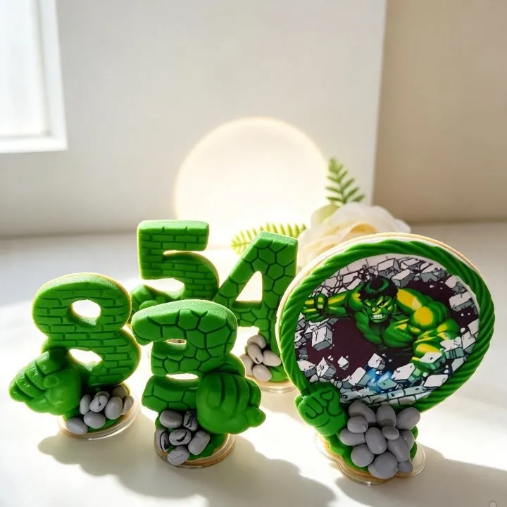 Vela Hulk Personalizada em Biscuit - foto 2