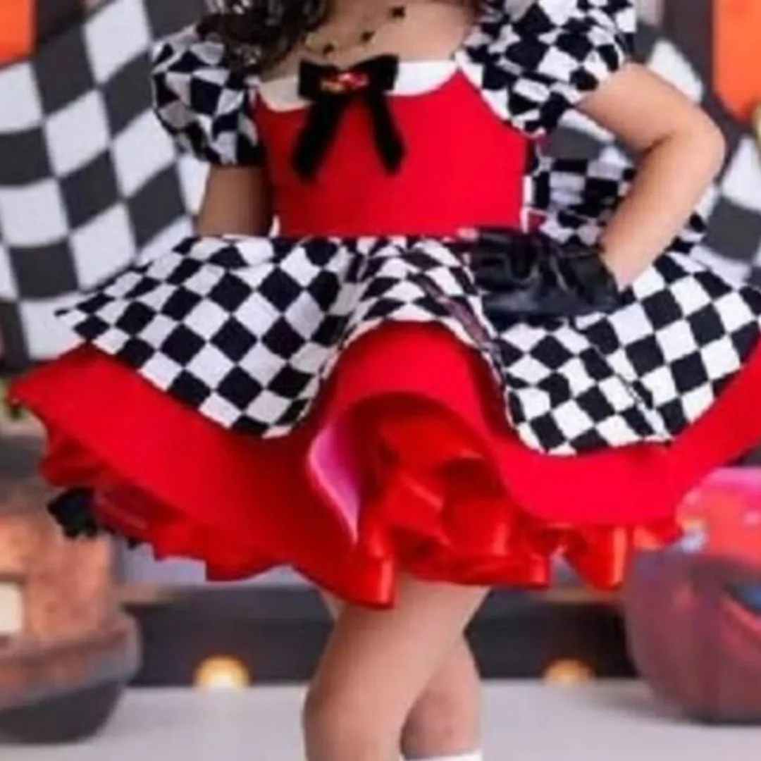 Vestido Infantil Piloto Carros - foto 3