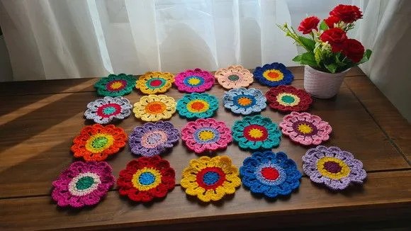 Flores Japonesas em Crochê para Customização (40 Unidades) - foto 3