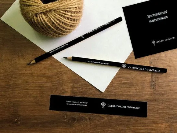 Lápis Empresa Personalizado - artesanato feito à mão por creativitybynina