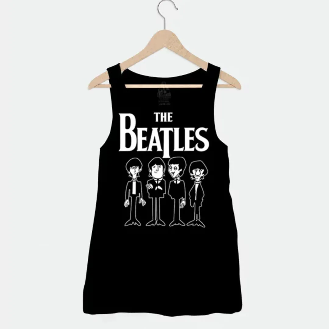 Camiseta regata Beatles, estampa desenho animado exclusiva, tamanhos unisex - foto 3