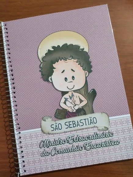 Caderno Capa Dura 1/4 (pequeno) Espiral 48fls - São Sebastiã - foto 2
