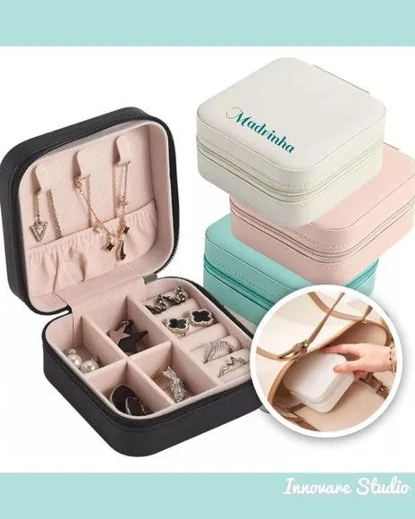 Mini Porta Jóias Personalizável - artesanato feito à mão por Innovare Studio