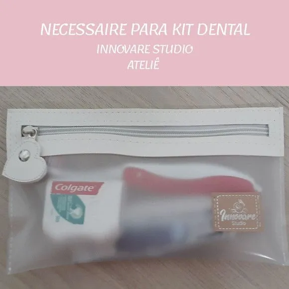 Necessaire porta escova de dente - coração e dentinho - foto 2