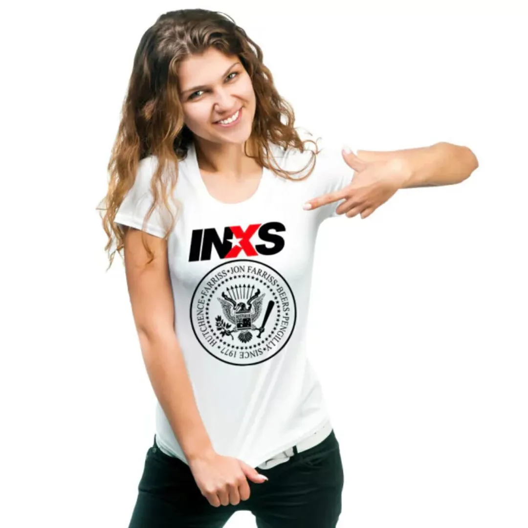 Camiseta Inxs banda rock clássico anos 80, estampa exclusiva tamanhos unisex - foto 4