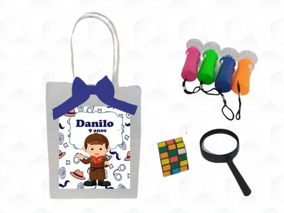 Kit Detetive Menino Personalizado - artesanato feito à mão por creativitybynina