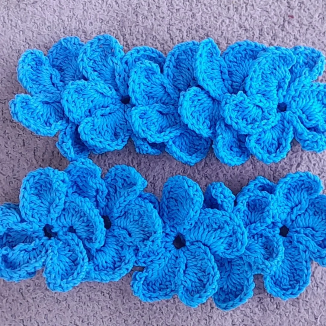Flores de Crochê para Aplicação - Kit com 10 - foto 2