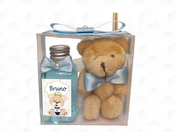 Aromatizador com Ursinho Personalizado - artesanato feito à mão por creativitybynina