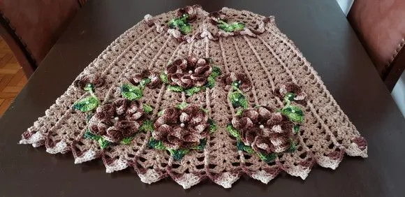 Capa Crochê para Botijão com Flores - foto 4