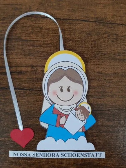 Marcador de Página 10 cm -nossa Senhora Schoenstat - foto 3