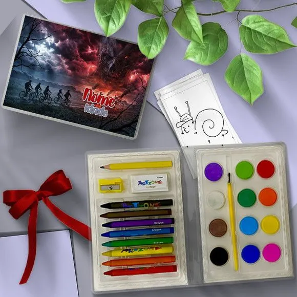 Estojo de Pintura - Stranger T Personalizado - artesanato feito à mão por Mi Papelaria Criativa