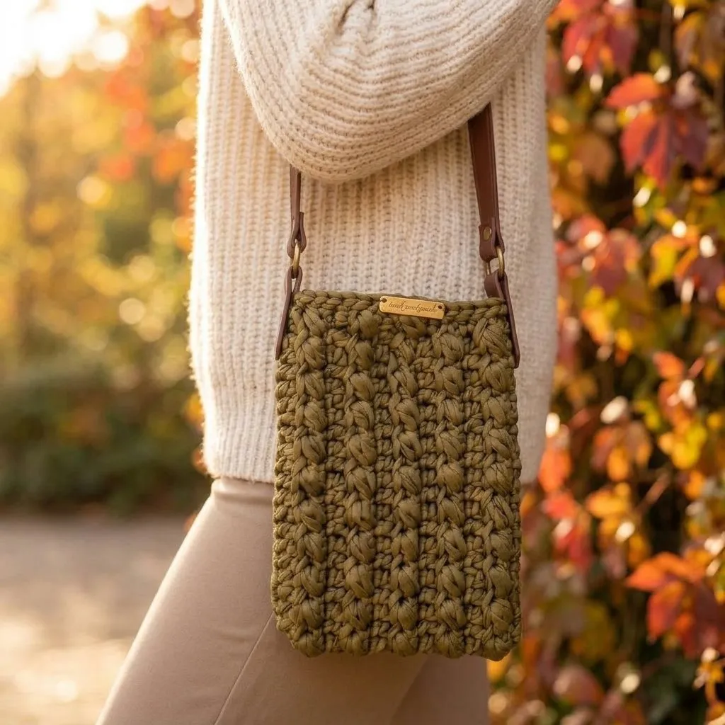 Bolsa croche fio malha