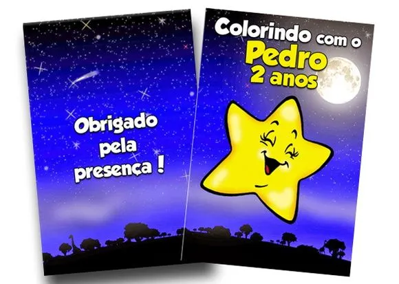 Revistas colorir estrelinha 14x10 - artesanato de PAPCRIE
