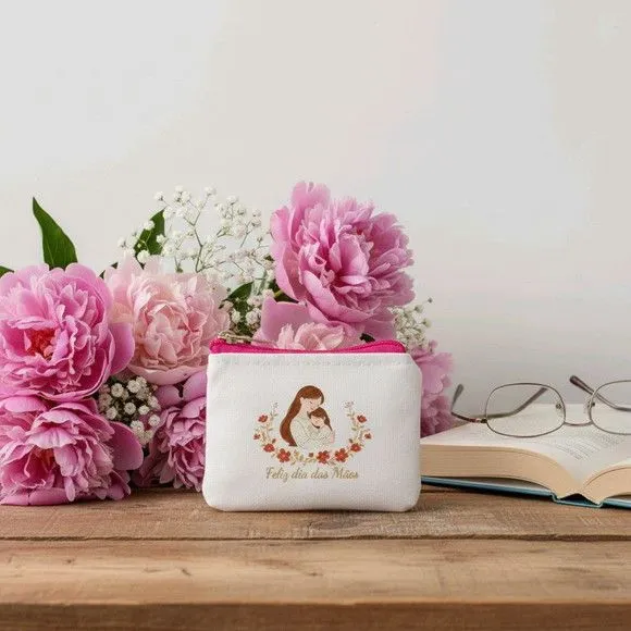 Porta Moedas Personalizado - Dia das Mães - artesanato feito à mão por Innovare Studio