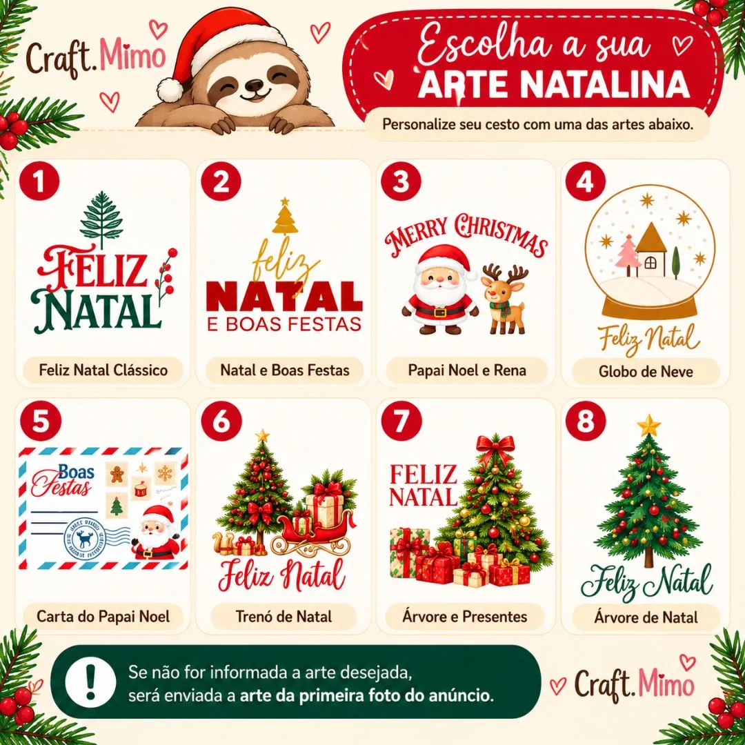 Cesto de Natal e Ocasiões - Lona 100% Algodão - Lembrancinha e Brindes - foto 2