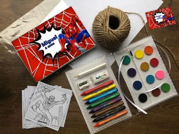 Estojo de Pintura Homem Aranha Personalizado - artesanato feito à mão por creativitybynina