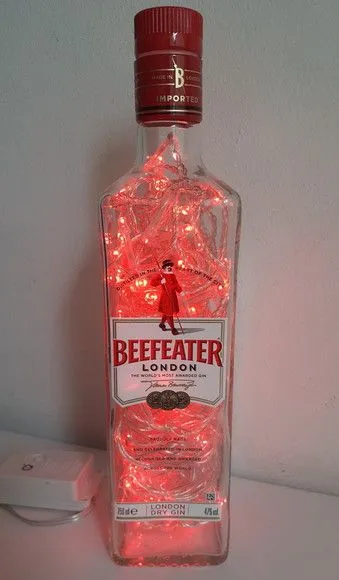 Luminária de garrafa Beefeater - foto 4
