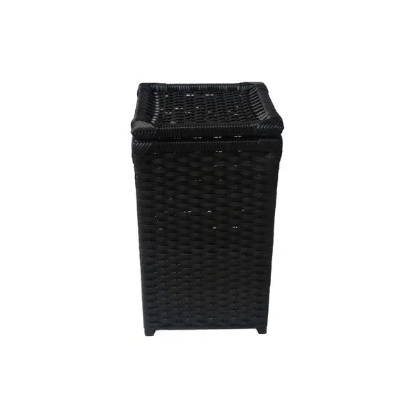 Cesto Roupa Sintético Preto 30x30x60 - foto 5