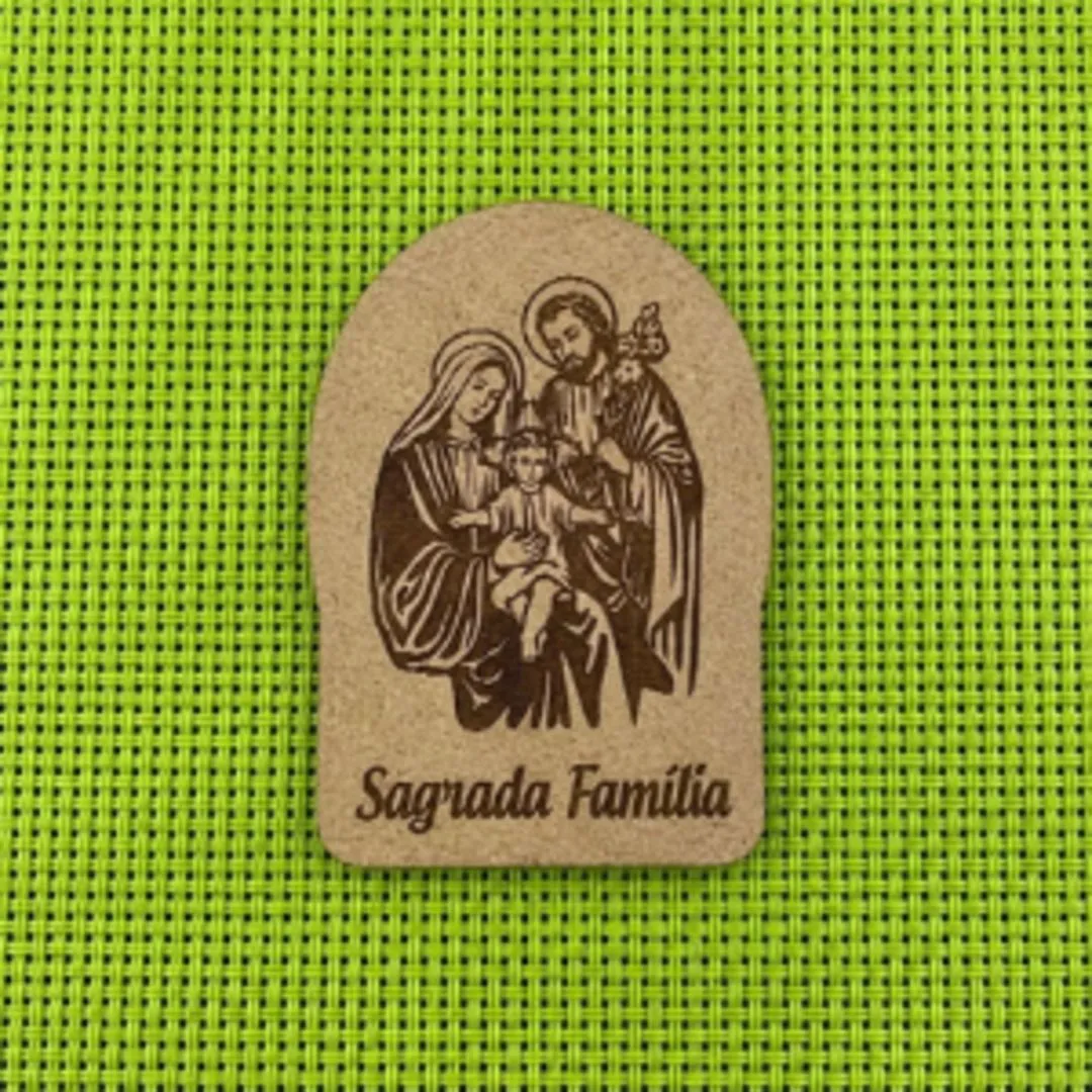 Kit de Imãs de Geladeira Sagrada Família MDF Lembrancinha Religiosa Católica 20 unidades - foto 2