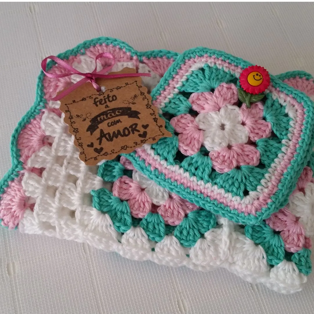 Mug Rug (tapetinho) + Capa para Caneca Crochê - foto 4