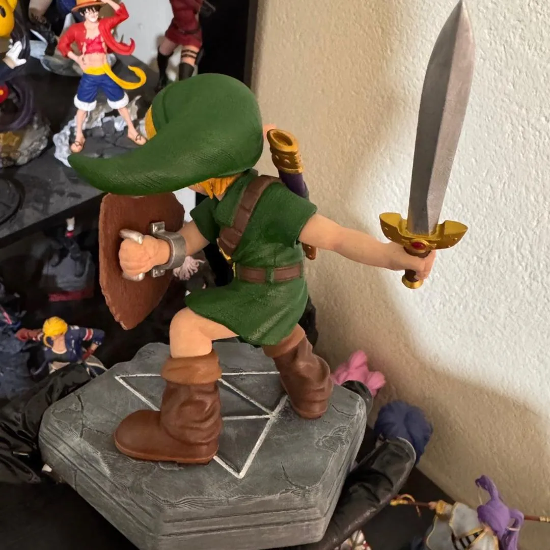 Boneco Action figure link zelda ocarina of time nintendo 64 A pronta Entrega - foto 4