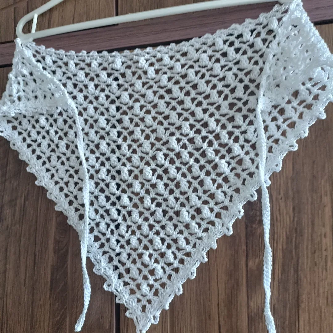 Lenço bandana em crochê - foto 2