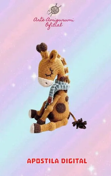 Receita Girafa Amigurumi - feito à mão por Arte Amigurumi Oficial
